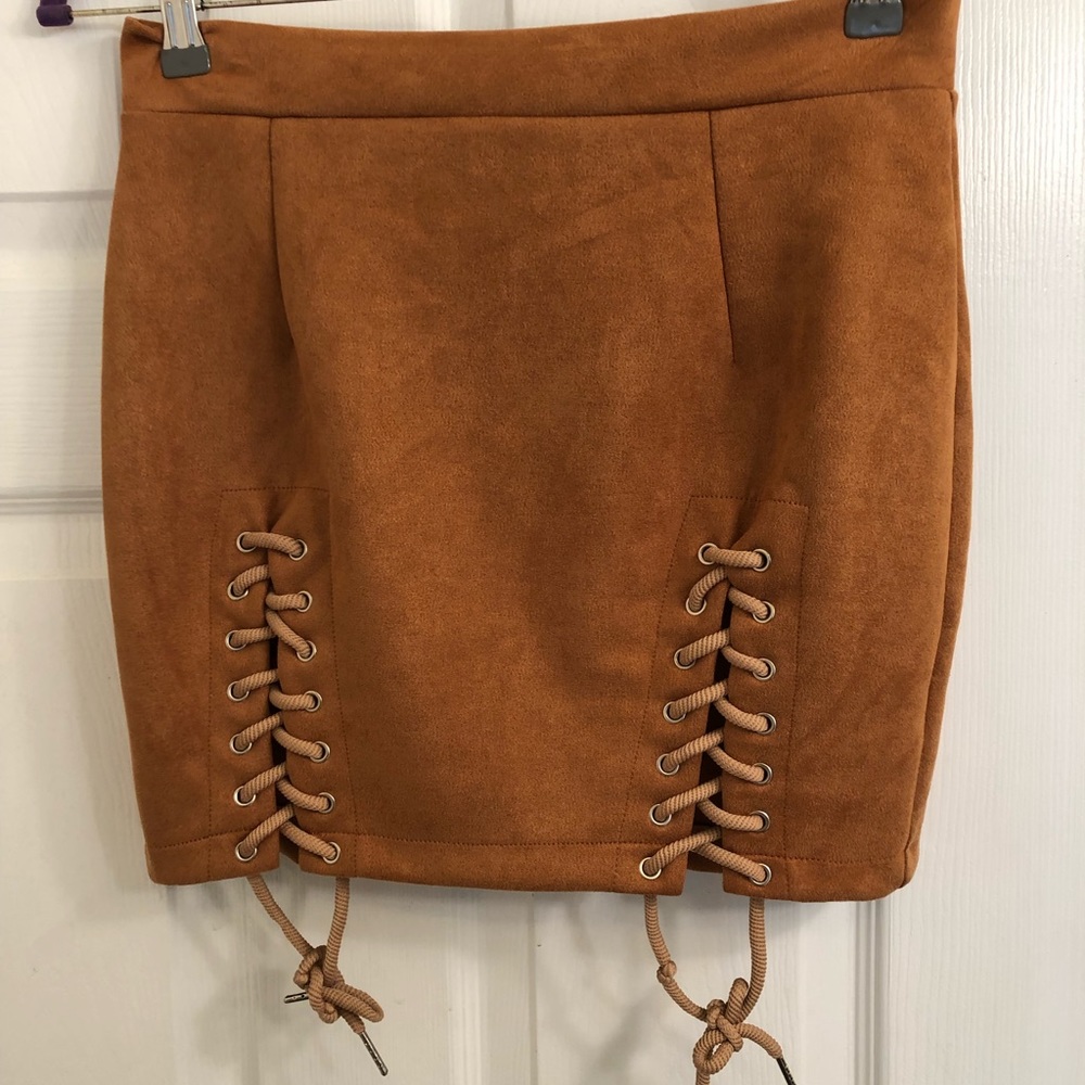 Faux Suede Skirt